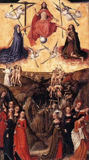 unknow artist Last Judgment and the Wise and Foolish Virgins oil painting picture